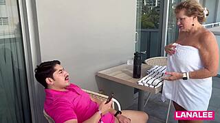 why does milf lana lee squirt slutting college guys out?