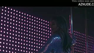 Jennifer Lopez Sexy Striptease in Hustlers Nightclub Shaved Pussy Stockings