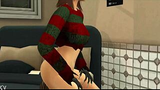 Female Freddy Krueger Nightmare on Sex Street Anal Big Tits Latina Milf Pov!