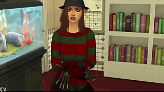 Female Freddy Krueger Nightmare on Sex Street Anal Big Tits Latina Milf Pov!