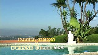 ebony stud's monster cock stretches kayla quinn's phat ass gaping!