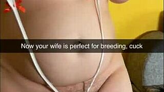 shy bbw wife becomes creampie gangbang slut—milky mari's cuckold snapchat humiliation!