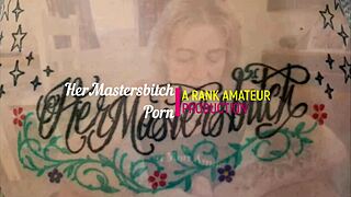 trashy milf slurps every drop from master's erupting cock outdoors