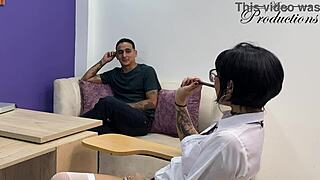 Principal caught joining students wild office threesome fuck?