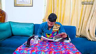 House owner fucks maid alone at home with hindi audio close up