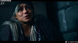 Veronica Leal's Big Tits Kisses Transform Puck into Vampire Slut!