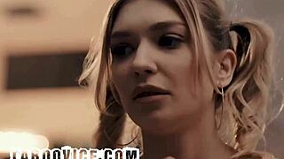 norwegian blonde cheerleader licks milf coach's pussy before husband joins rough threesome doggystyle