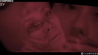 Veronica Leal's Big Tits Kisses Transform Puck into Vampire Slut!