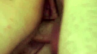 Old granny face blasted with thick cumshot load!