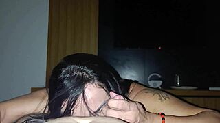 super hot milf drops to knees sucking huge cock at dawn casting