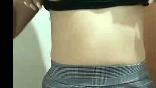 sexy mature latina slips out of clothes on homemade video