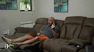 Surprise! Ghostface crashes in for milf's halloween handjob and monster cock face fuck scene 1 of 3