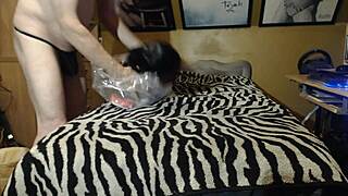 mature man unpacks inflates fucks new huge sex doll!