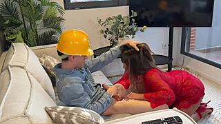 curvy colombian milf ass shakes as plumber rams huge cock pov