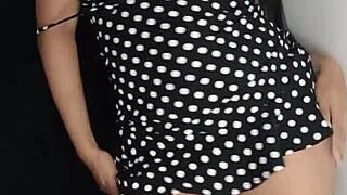 Allisonvega's hot striptease in heels and tight dress—ass shaking! 💋🔥