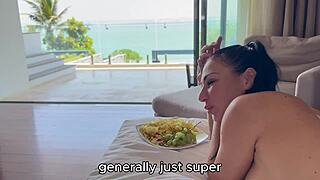 Vacationing Beauty Invites Room Cleaner For Wild Ride Cowgirl Style