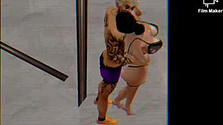 Public couple's steamy kiss caught on hidden security cam