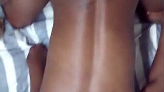 i finally get to enjoy this cute black girl's tight warmth intimately