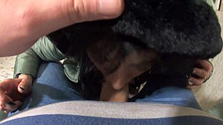 damn that tight jumpsuit and furry boots make her deepthroat so messy... she licks up every drop of cum at the end! 💦👅🧥