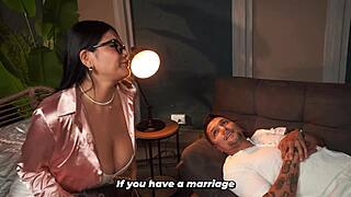 Muscular Busty Psychologist Gives Tanned Colombian Patient Ass-Shaking Therapy