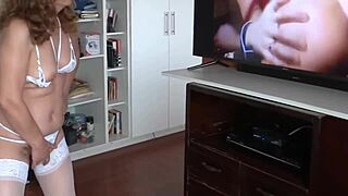 Stepson Films My Solo Pussy Masturbating Then Fucks Me Raw