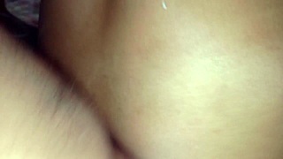 Neighbor's wife takes anal creampie bent over