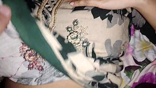 Stepbrother pounds tight stepsister pussy in steamy bedroom