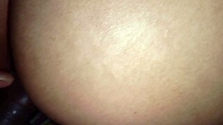 Neighbor's wife takes anal creampie bent over