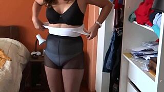 god, stepmom stripping makes my cock throb so hard