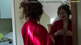 step daddy am i beautiful?? 😍 trying stepmom's clothes... he rubs my pussy & fucks my mouth! 💦