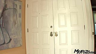 Blonde neighbor milf slurps cock to sloppy facial cumshot