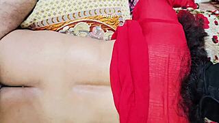 desi stepsis tempts bareback pounding under red dress?