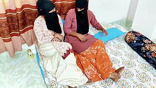 lesbian bhabhi and nanad's wild chudai in homemade fun