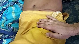 Stepson drills stepmom pussy with cucumber