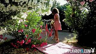 Big Booty Ebony Milf Jenna Fox Strips Teasing Tits Outdoors