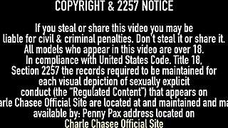 Charlee Chase Vibes Her Trimmed Pussy So Sensually!