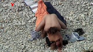 beach voyeur catches pretty milf wife flashing big tits outdoors