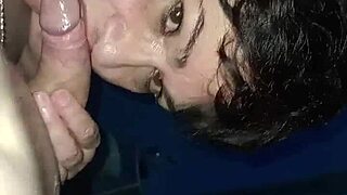 chienne marie chained at club paradis flashes tits for maître bruno's cumshot