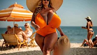 Thick BBW Mom's Massive Bouncing Tits Jiggle