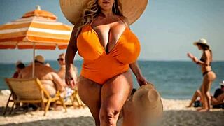 Thick BBW Mom's Massive Bouncing Tits Jiggle