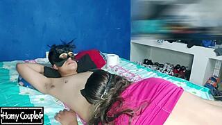 curvy latina babe sucks cock hard before riding it deep and wet