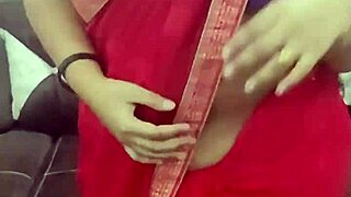 bhabhi teases as indian wife shows off big tits and juicy ass curves