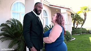 Mature BBW Lady Lynn Rides Big Black Cock Cowgirl and Doggystyle