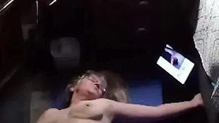 sexy bbw flows through naked yoga into explosive self-pleasure climax