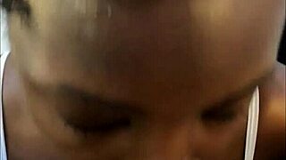 submissive slut begs boyfriend's morning facial cum blast