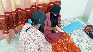 lesbian bhabhi and nanad's wild chudai in homemade fun