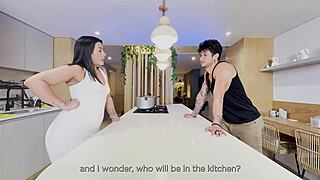 Surprise Stepmom Kitchen Fuck Huge Internal Cumshot!