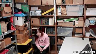 lp officer balls deep in april reid redhead pussy cowgirl fingering