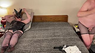 Granny Carmen's Catwoman Tongue Devours Bruce Wayne's Cock