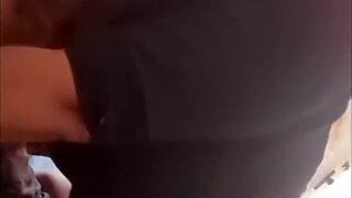 stepmom's fat ebony ass rides boss monster cock cowgirl!